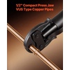 image:imageVEVOR 5PCS ProPress Pressing Kit for Standard Series Press Tools 4PCS Press Rings 12 34 1 114 amp R8 Actuator for ProPress Copper Pipes Compatible with 32KN Press Tools for 180 Operation24KNPress 12inch