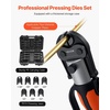 image:imageVEVOR 5PCS ProPress Pressing Kit for Standard Series Press Tools 4PCS Press Rings 12 34 1 114 amp R8 Actuator for ProPress Copper Pipes Compatible with 32KN Press Tools for 180 Operation32KNR 143812583478118inch