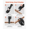 image:imageVEVOR 5PCS ProPress Pressing Kit for Standard Series Press Tools 4PCS Press Rings 12 34 1 114 amp R8 Actuator for ProPress Copper Pipes Compatible with 32KN Press Tools for 180 Operation24KNR 78inch