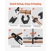 image:imageVEVOR 5PCS ProPress Pressing Kit for Standard Series Press Tools 4PCS Press Rings 12 34 1 114 amp R8 Actuator for ProPress Copper Pipes Compatible with 32KN Press Tools for 180 Operation32KNPress 12341114inch