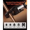 image:imageVEVOR 5PCS ProPress Pressing Kit for Standard Series Press Tools 4PCS Press Rings 12 34 1 114 amp R8 Actuator for ProPress Copper Pipes Compatible with 32KN Press Tools for 180 Operation32KNPress 12341114inch