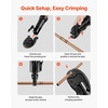 image:imageVEVOR 5PCS ProPress Pressing Kit for Standard Series Press Tools 4PCS Press Rings 12 34 1 114 amp R8 Actuator for ProPress Copper Pipes Compatible with 32KN Press Tools for 180 Operation24KNR 38inch