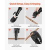 image:imageVEVOR 5PCS ProPress Pressing Kit for Standard Series Press Tools 4PCS Press Rings 12 34 1 114 amp R8 Actuator for ProPress Copper Pipes Compatible with 32KN Press Tools for 180 Operation24KNR 12inch