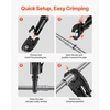 image:imageVEVOR 5PCS ProPress Pressing Kit for Standard Series Press Tools 4PCS Press Rings 12 34 1 114 amp R8 Actuator for ProPress Copper Pipes Compatible with 32KN Press Tools for 180 Operation24KNVMP 34inch