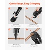 image:imageVEVOR 5PCS ProPress Pressing Kit for Standard Series Press Tools 4PCS Press Rings 12 34 1 114 amp R8 Actuator for ProPress Copper Pipes Compatible with 32KN Press Tools for 180 Operation24KNPress 12inch