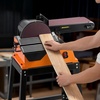 image:imageVEVOR 6 Disc Sander amp 2 x 42 Belt Sander 420W Professional Bench Belt Disc Sanders Combo with Multiple Angle Adjustments for DIY Woodworking Furniture Refinishing Knife Sharpening9 Disc  6 x 48 Belt Sander Combo