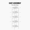 image:imageVEVOR 6Tier Bamboo Shelf Open Wood Bookshelf Display Storage Rack Organizer Freestanding Flower Plant Stand Multifunctional Bamboo Bookshelf Ideal for Bathroom Bedroom Office Study Natural5Tier