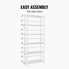 image:imageVEVOR 6Tier Bamboo Shelf Open Wood Bookshelf Display Storage Rack Organizer Freestanding Flower Plant Stand Multifunctional Bamboo Bookshelf Ideal for Bathroom Bedroom Office Study Natural6Tier