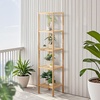 image:imageVEVOR 6Tier Bamboo Shelf Open Wood Bookshelf Display Storage Rack Organizer Freestanding Flower Plant Stand Multifunctional Bamboo Bookshelf Ideal for Bathroom Bedroom Office Study Natural5Tier