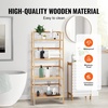 image:imageVEVOR 6Tier Bamboo Shelf Open Wood Bookshelf Display Storage Rack Organizer Freestanding Flower Plant Stand Multifunctional Bamboo Bookshelf Ideal for Bathroom Bedroom Office Study Natural4Tier