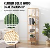 image:imageVEVOR 6Tier Bamboo Shelf Open Wood Bookshelf Display Storage Rack Organizer Freestanding Flower Plant Stand Multifunctional Bamboo Bookshelf Ideal for Bathroom Bedroom Office Study Natural5Tier