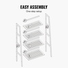 image:imageVEVOR 6Tier Bamboo Shelf Open Wood Bookshelf Display Storage Rack Organizer Freestanding Flower Plant Stand Multifunctional Bamboo Bookshelf Ideal for Bathroom Bedroom Office Study Natural4Tier