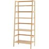 image:imageVEVOR 6Tier Bamboo Shelf Open Wood Bookshelf Display Storage Rack Organizer Freestanding Flower Plant Stand Multifunctional Bamboo Bookshelf Ideal for Bathroom Bedroom Office Study Natural4Tier