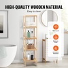 image:imageVEVOR 6Tier Bamboo Shelf Open Wood Bookshelf Display Storage Rack Organizer Freestanding Flower Plant Stand Multifunctional Bamboo Bookshelf Ideal for Bathroom Bedroom Office Study Natural5Tier