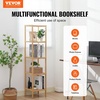 image:imageVEVOR 6Tier Bamboo Shelf Open Wood Bookshelf Display Storage Rack Organizer Freestanding Flower Plant Stand Multifunctional Bamboo Bookshelf Ideal for Bathroom Bedroom Office Study Natural5Tier