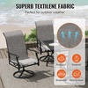 image:imageVEVOR 7 Pieces Patio Dining Set Outdoor Rectangle Furniture Table and Chairs Set All Weather Garden Furniture Table Sets HIPS Patio Conversation Set for Lawn Deck Backyard Poolside5 Piece