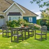image:imageVEVOR 7 Pieces Patio Dining Set Outdoor Rectangle Furniture Table and Chairs Set All Weather Garden Furniture Table Sets HIPS Patio Conversation Set for Lawn Deck Backyard PoolsideBlack5 Piece