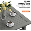 image:imageVEVOR 7 Pieces Patio Dining Set Outdoor Rectangle Furniture Table and Chairs Set All Weather Garden Furniture Table Sets HIPS Patio Conversation Set for Lawn Deck Backyard PoolsideBlack5 Piece