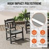 image:imageVEVOR 7 Pieces Patio Dining Set Outdoor Rectangle Furniture Table and Chairs Set All Weather Garden Furniture Table Sets HIPS Patio Conversation Set for Lawn Deck Backyard PoolsideBlack5 Piece
