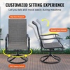 image:imageVEVOR 7 Pieces Patio Dining Set Outdoor Rectangle Furniture Table and Chairs Set All Weather Garden Furniture Table Sets HIPS Patio Conversation Set for Lawn Deck Backyard Poolside5 Piece