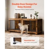 image:imageVEVOR 72Dog Crate Furniture for 2 DogsDouble Dog Crate Furniture with Double Sliding DoorsLarge Dog Crate TV Stand with Removable TraySteel Frame Double Dog Crate for SmallMediumLarge Dogs White748L x 264W x 324H
