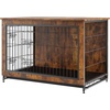 image:imageVEVOR 72Dog Crate Furniture for 2 DogsDouble Dog Crate Furniture with Double Sliding DoorsLarge Dog Crate TV Stand with Removable TraySteel Frame Double Dog Crate for SmallMediumLarge Dogs White386L x 256W x 268H
