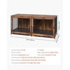 image:imageVEVOR 72Dog Crate Furniture for 2 DogsDouble Dog Crate Furniture with Double Sliding DoorsLarge Dog Crate TV Stand with Removable TraySteel Frame Double Dog Crate for SmallMediumLarge Dogs White748L x 264W x 324H