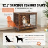 image:imageVEVOR 72Dog Crate Furniture for 2 DogsDouble Dog Crate Furniture with Double Sliding DoorsLarge Dog Crate TV Stand with Removable TraySteel Frame Double Dog Crate for SmallMediumLarge Dogs White325L x 219W x 252H