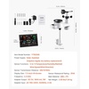 image:imageVEVOR 7in1 WiFi Weather Station with APP 75Inch VA Display Wireless Solar Powered Outdoor Sensor Rain Gauge Indoor Outdoor for Weather Forecast Wind Speed Temperature Humidity Rainfall5in1 WiFi with APP