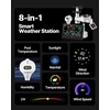 image:imageVEVOR 7in1 WiFi Weather Station with APP 75Inch VA Display Wireless Solar Powered Outdoor Sensor Rain Gauge Indoor Outdoor for Weather Forecast Wind Speed Temperature Humidity Rainfall7in1 WiFi with Pool Thermometer
