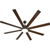 image:imageVEVOR 84 In Ceiling Fan with Light 6Speed Remote Control Dimmable 3Color Temperature Reversible DC Motor Low Profile Flush Mount Fan for Bedroom Living Room IndoorOutdoor Use Brushed NickelBlack