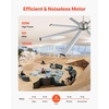 image:imageVEVOR 84 In Ceiling Fan with Light 6Speed Remote Control Dimmable 3Color Temperature Reversible DC Motor Low Profile Flush Mount Fan for Bedroom Living Room IndoorOutdoor Use Brushed NickelBrushed Nickel