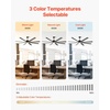 image:imageVEVOR 84 In Ceiling Fan with Light 6Speed Remote Control Dimmable 3Color Temperature Reversible DC Motor Low Profile Flush Mount Fan for Bedroom Living Room IndoorOutdoor Use Brushed NickelBlack