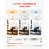 image:imageVEVOR 84 In Ceiling Fan with Light 6Speed Remote Control Dimmable 3Color Temperature Reversible DC Motor Low Profile Flush Mount Fan for Bedroom Living Room IndoorOutdoor Use Brushed NickelBrushed Nickel