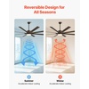 image:imageVEVOR 84 In Ceiling Fan with Light 6Speed Remote Control Dimmable 3Color Temperature Reversible DC Motor Low Profile Flush Mount Fan for Bedroom Living Room IndoorOutdoor Use Brushed NickelCoffee