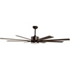 image:imageVEVOR 84 In Ceiling Fan with Light 6Speed Remote Control Dimmable 3Color Temperature Reversible DC Motor Low Profile Flush Mount Fan for Bedroom Living Room IndoorOutdoor Use Brushed NickelCoffee
