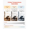image:imageVEVOR 84 In Ceiling Fan with Light 6Speed Remote Control Dimmable 3Color Temperature Reversible DC Motor Low Profile Flush Mount Fan for Bedroom Living Room IndoorOutdoor Use Brushed NickelBrushed Nickel