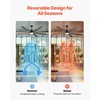 image:imageVEVOR 84 In Ceiling Fan with Light 6Speed Remote Control Dimmable 3Color Temperature Reversible DC Motor Low Profile Flush Mount Fan for Bedroom Living Room IndoorOutdoor Use Brushed NickelBlack