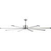 image:imageVEVOR 84 In Ceiling Fan with Light 6Speed Remote Control Dimmable 3Color Temperature Reversible DC Motor Low Profile Flush Mount Fan for Bedroom Living Room IndoorOutdoor Use Brushed NickelBrushed Nickel
