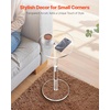 image:imageVEVOR Acrylic Drink Table Small Round Side Table with Solid Post Modern Clear End Table Transparent Cake Desk for Coffee Cocktail Dessert Snack Living Room Bedroom Bathroom Easy Assembly