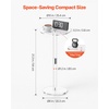 image:imageVEVOR Acrylic Drink Table Small Round Side Table with Solid Post Modern Clear End Table Transparent Cake Desk for Coffee Cocktail Dessert Snack Living Room Bedroom Bathroom Easy Assembly