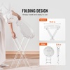 image:imageVEVOR Acrylic Folding Tray Table Acrylic End Table with Folding X Leg Clear Acrylic Side Table for Coffee Drink Food Snack for Living Room amp BedroomFolding X Leg