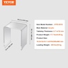 image:imageVEVOR Acrylic Folding Tray Table Acrylic End Table with Folding X Leg Clear Acrylic Side Table for Coffee Drink Food Snack for Living Room amp BedroomUShaped