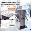 image:imageVEVOR Acrylic Podium 47 Clear Acrylic Podium Stand with Wide Reading Surface amp Storage Shelf FloorStanding Clear Pulpits Acrylic for Church Office School47 Black