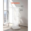 image:imageVEVOR Acrylic Podium 47 Clear Acrylic Podium Stand with Wide Reading Surface amp Storage Shelf FloorStanding Clear Pulpits Acrylic for Church Office School43 White
