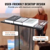 image:imageVEVOR Acrylic Podium 47 Clear Acrylic Podium Stand with Wide Reading Surface amp Storage Shelf FloorStanding Clear Pulpits Acrylic for Church Office School47 Black