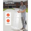 image:imageVEVOR Acrylic Podium 47 Clear Acrylic Podium Stand with Wide Reading Surface amp Storage Shelf FloorStanding Clear Pulpits Acrylic for Church Office School43 White