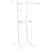 image:imageVEVOR Acrylic Podium 47 Clear Acrylic Podium Stand with Wide Reading Surface amp Storage Shelf FloorStanding Clear Pulpits Acrylic for Church Office School43 White
