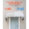 image:imageVEVOR Aluminum Awning 48 x 42 in Durable Window Awning Door Canopy Lightweight and Stable Aluminum Exterior Awnings Rain Snow Sunlight Protection for Door Entrance Windows Patio Porch48 x 42 inch
