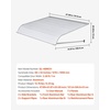 image:imageVEVOR Aluminum Awning 48 x 42 in Durable Window Awning Door Canopy Lightweight and Stable Aluminum Exterior Awnings Rain Snow Sunlight Protection for Door Entrance Windows Patio Porch48 x 42 inch